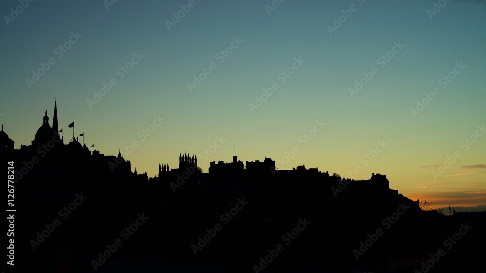 Edinburgh City Silhouette