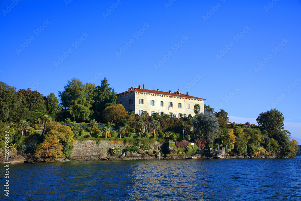 Scenic view of the Isola Madre, Lago Maggiore, Italy, Europe