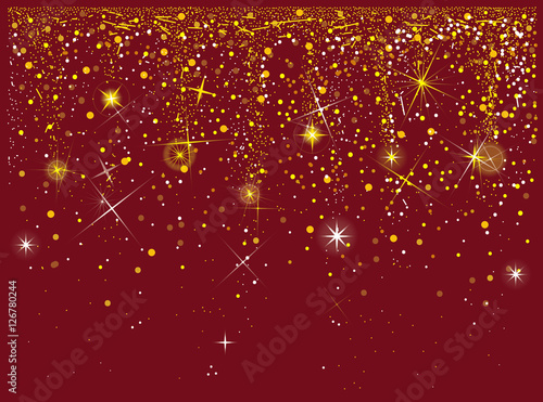 cartolina stelle dorate natale anno nuovo