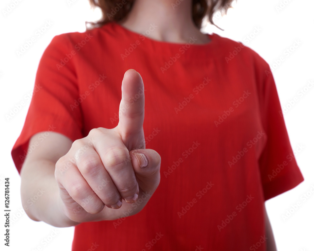 Young woman over white isolated background Young woman over white isolated background