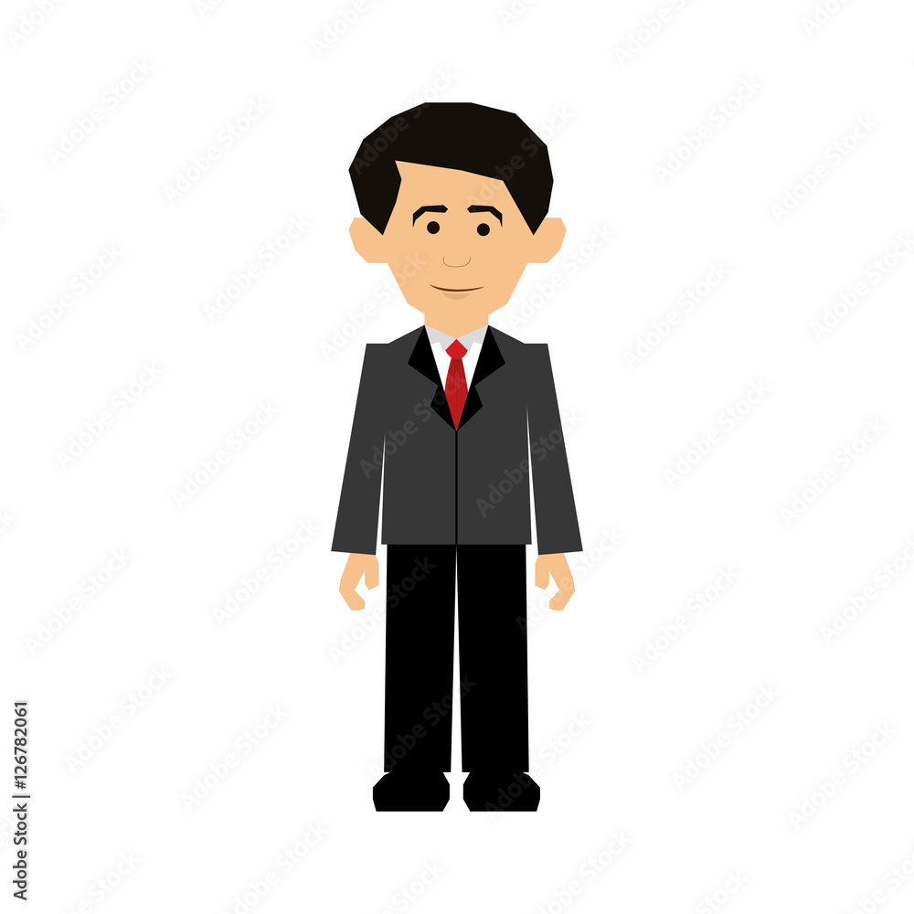 formal dress man icon image vector illustration design 