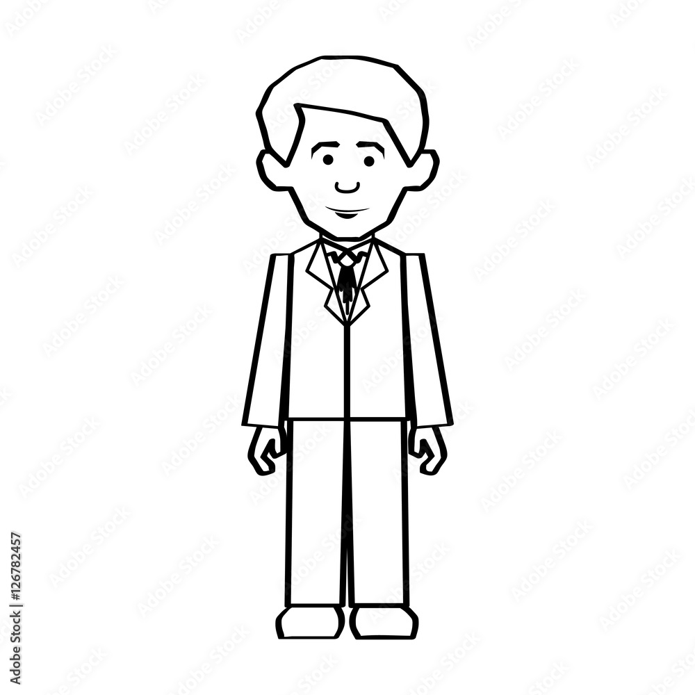 formal dress man icon image vector illustration design formal dress man icon image vector illustration design