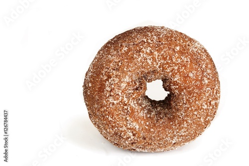 Apple cider donuts isolated on white