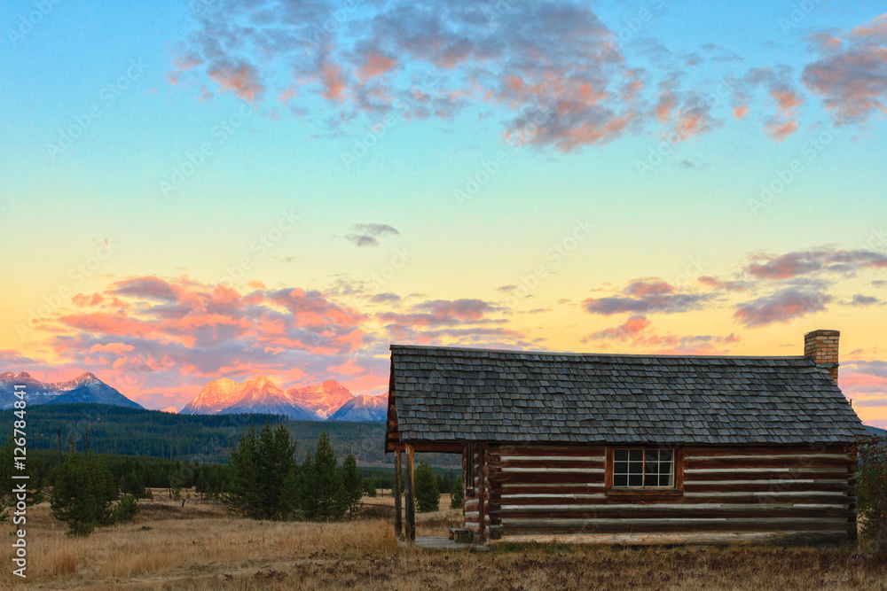 McCarthy Homestead Cabin Sunset McCarthy Homestead Cabin Sunset