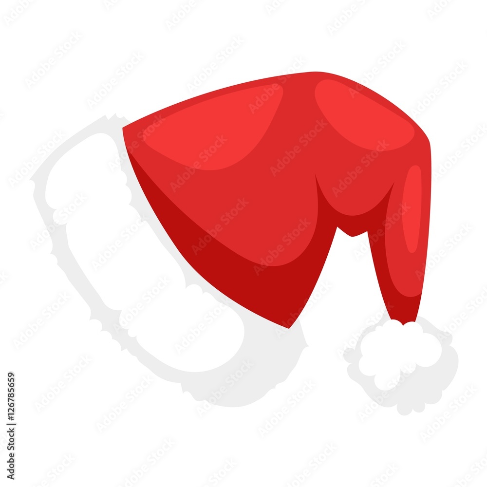 Santa christmas hat vector illustration. Santa christmas hat vector illustration.