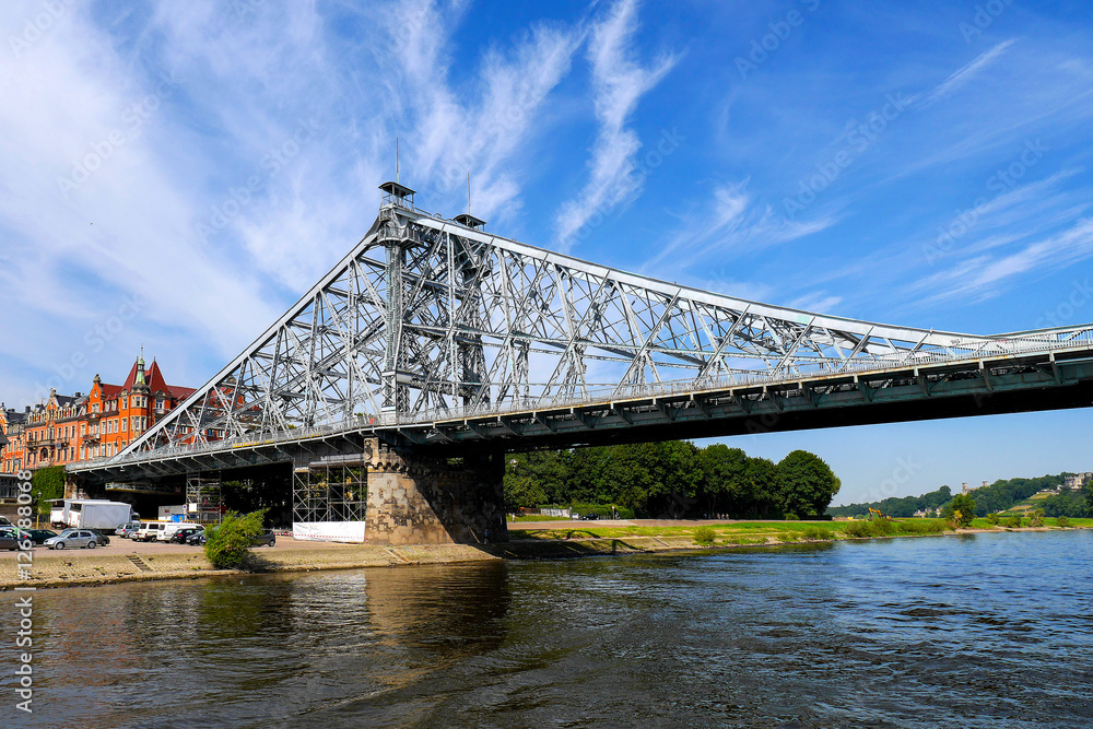 Obraz premium Blaues Wunder, Dresden