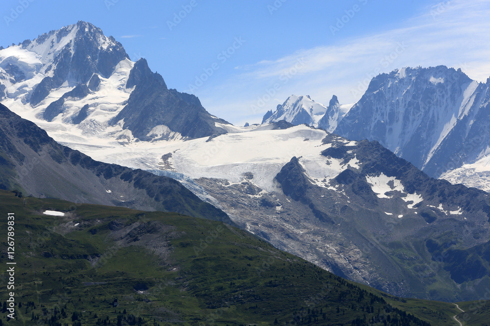 Mont-Blanc. Vue d'Emosson. Suisse.