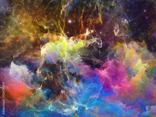 Fototapeta Naklejka Na Ścianę i Meble -  Colorful Space Nebula