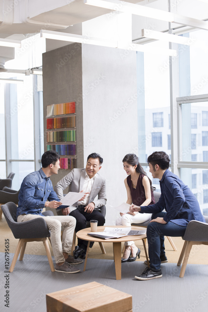 Business people talking in meeting Business people talking in meeting
