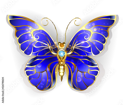 Sapphire Blue Butterfly