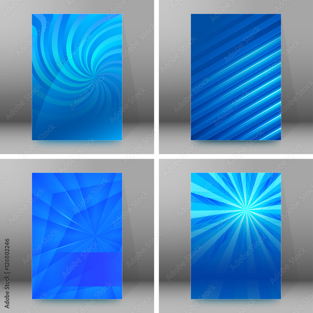 set of glow theme brochure cover page A4 format06 set of glow theme brochure cover page A4 format06
