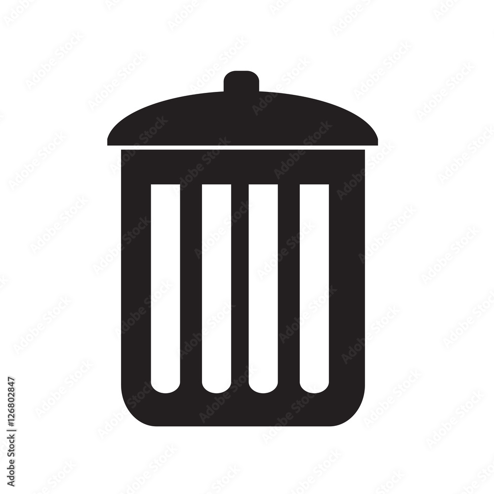 trash bin icon illustration design trash bin icon illustration design