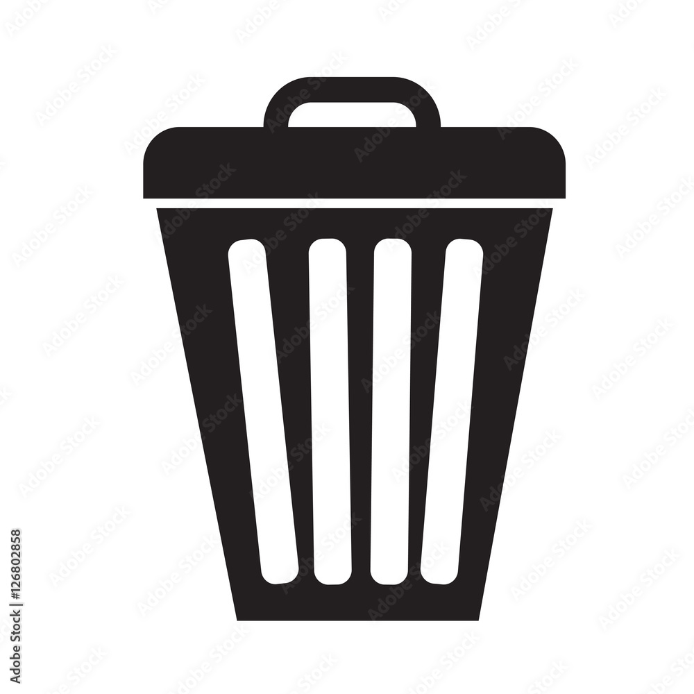 trash bin icon illustration design trash bin icon illustration design