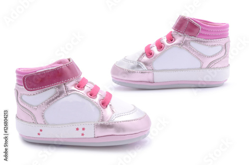 Sneakers for baby isolated on white