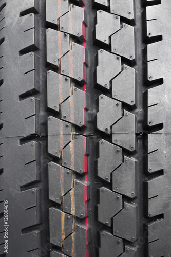 Car tires textured for background on white background. rubber