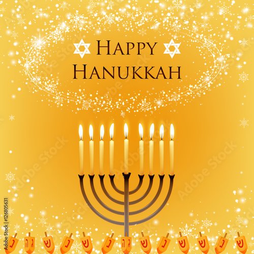 Vector Hanukkah background