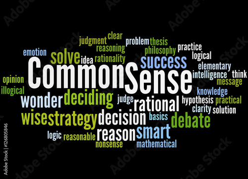 Common Sense, word cloud concept 3
