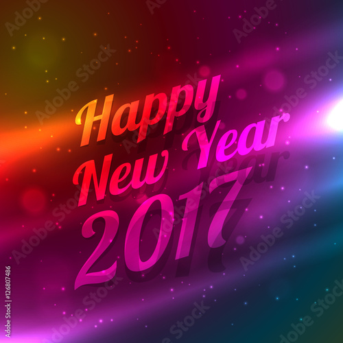 happy new year celebration wallpaper with light streaks