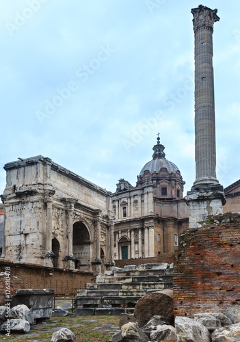 Roman Forum in Rome, Italy. © wildman