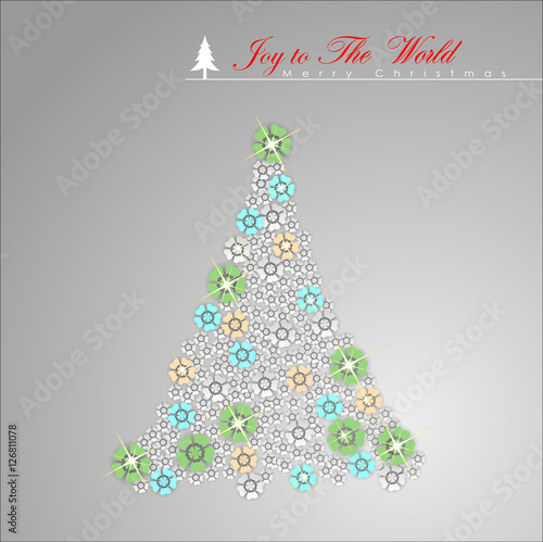 Abstract Christmas Background. Christmas Tree Concept. Illustration, EPS 10