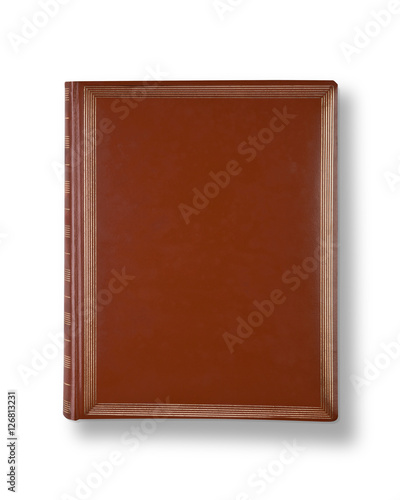 Brown leather cover