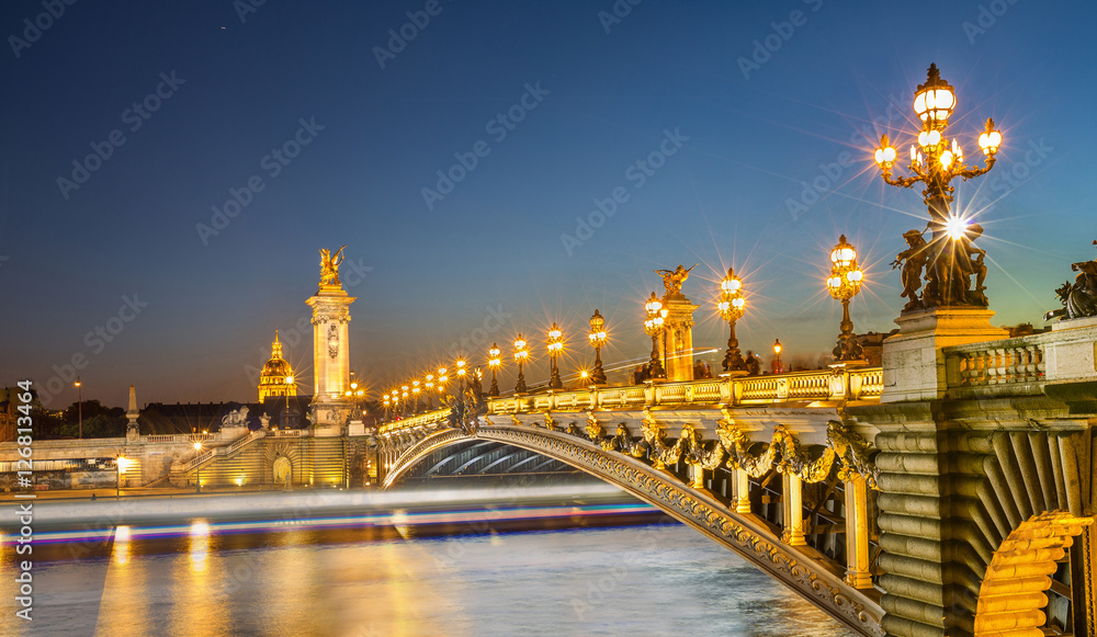 Fototapeta premium Pont Alexandre-III Paris