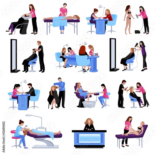 Beauty Salon People Set 