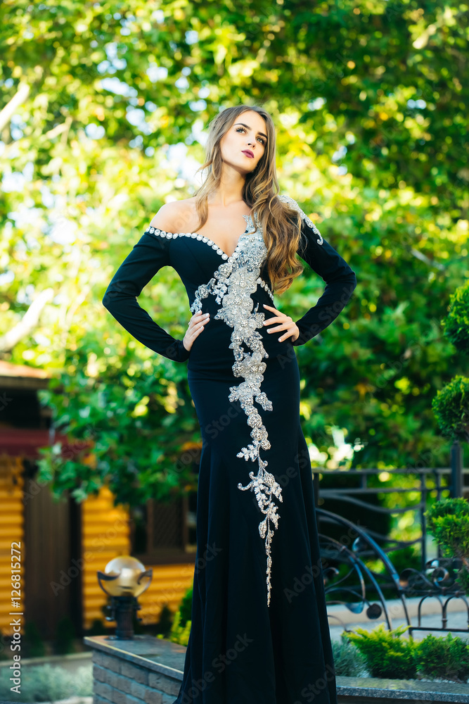 Pretty girl in beautiful dress Pretty girl in beautiful dress