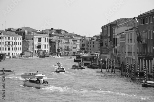 Grand canal trafic in Venice