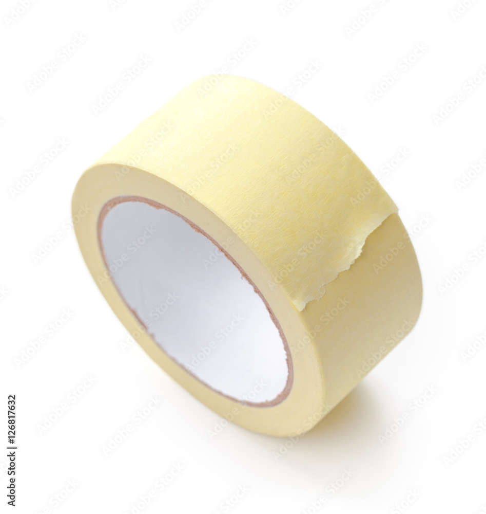 Roll of transparent sticky tape isolated Roll of transparent sticky tape isolated