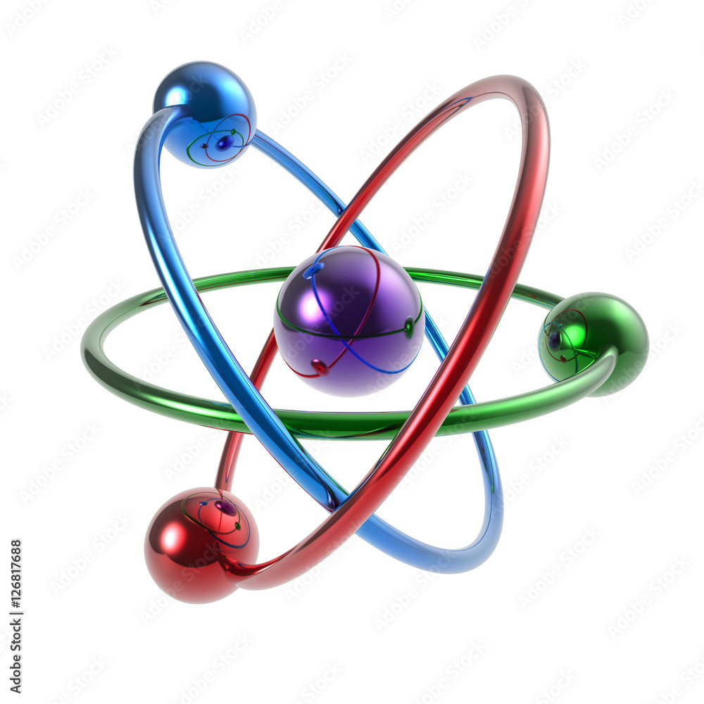 3d illustration of atom symbol 3d illustration of atom symbol