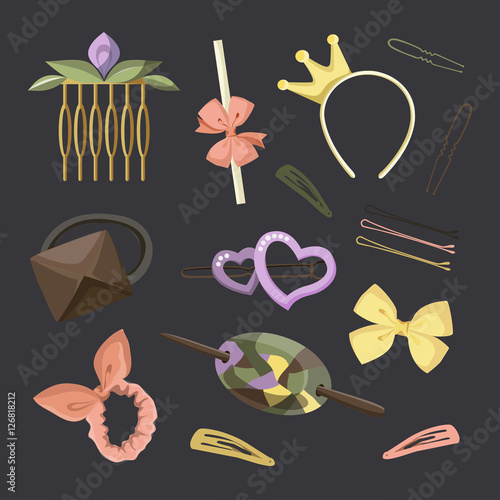 Hair Accessories Object Set