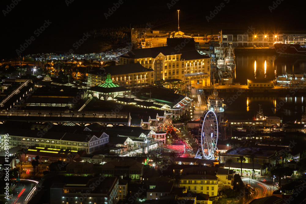 Night View of the Victoria and Albert Waterfront, Cape Town