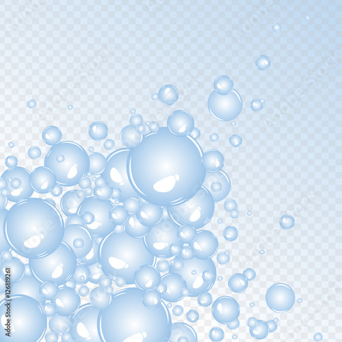 Soap bubbles background. Air bubbles. Bubbles in a water.