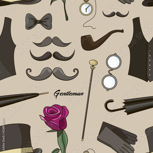 Pattern of vector elements for gentlemen