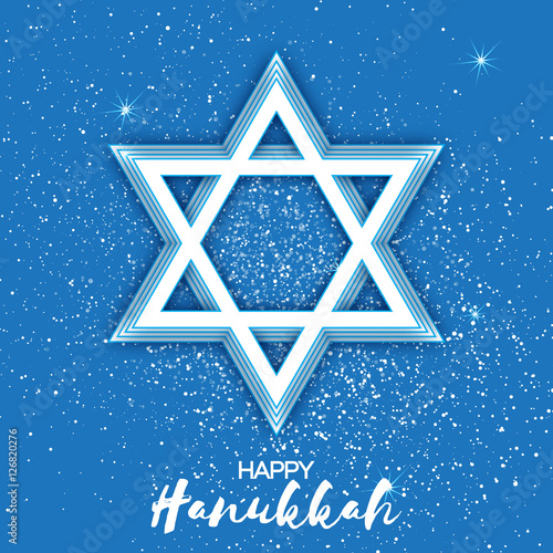 Origami Star of David. Happy Hanukkah.