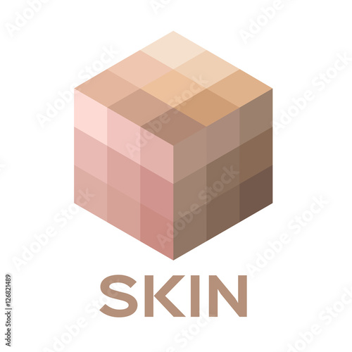 skin tone color icon and vector . all skin color of human