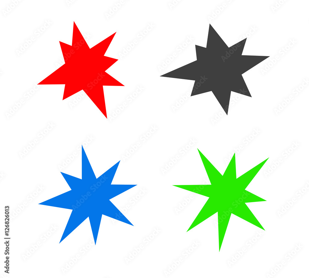 starburst splash star icon set starburst splash star icon set