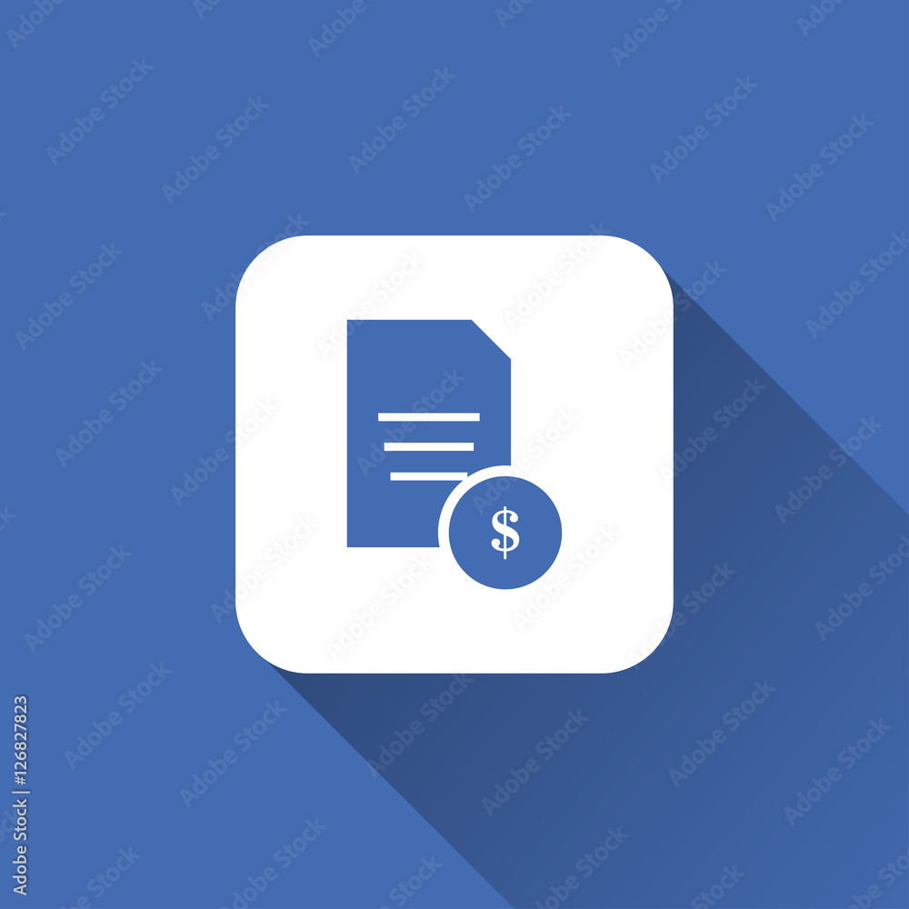 document icon. flat design document icon. flat design