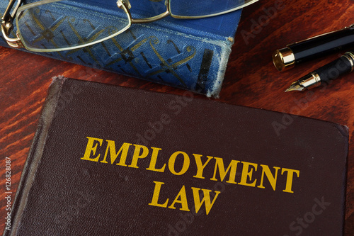 Photography Book with title employment law on a table.