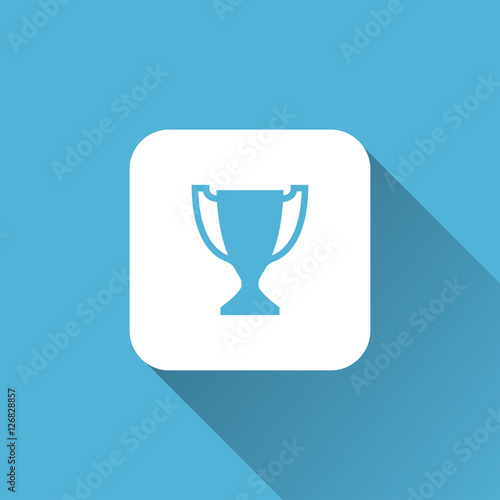 trophy icon. flat style