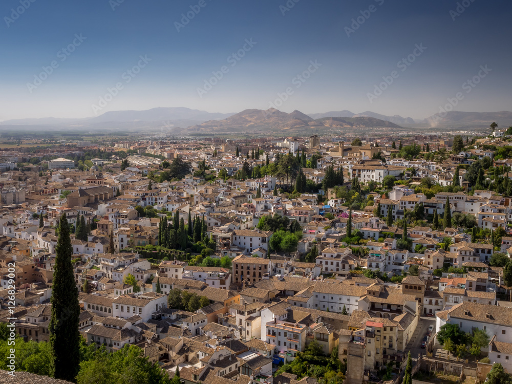 A view of the city of Granada, Spain
