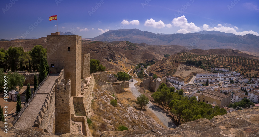 Obraz premium Antequera Castle view