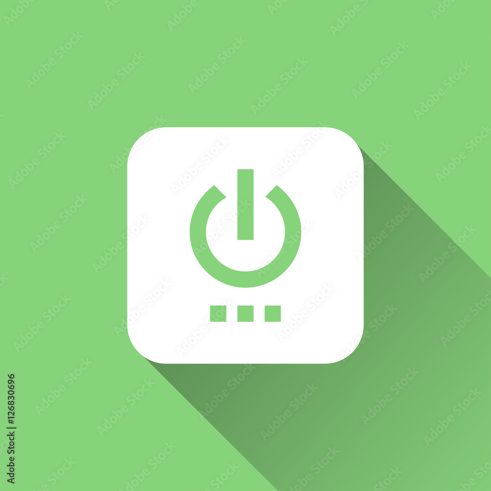 power icon. flat style power icon. flat style