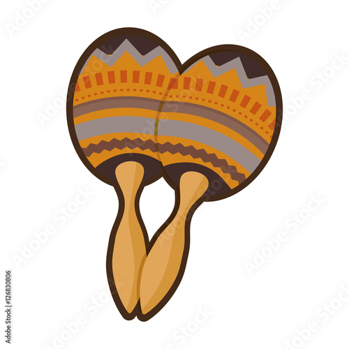 maracas music instrument icon vector illustration graphic design photo