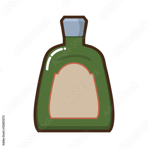 liquor drink bottle icon vector illustration graphic design