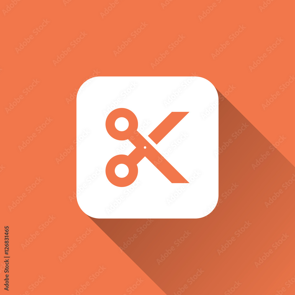 scissor icon. flat style scissor icon. flat style