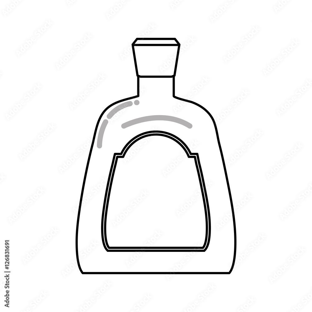 liquor drink bottle icon vector illustration graphic design