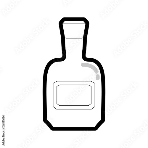 liquor drink bottle icon vector illustration graphic design