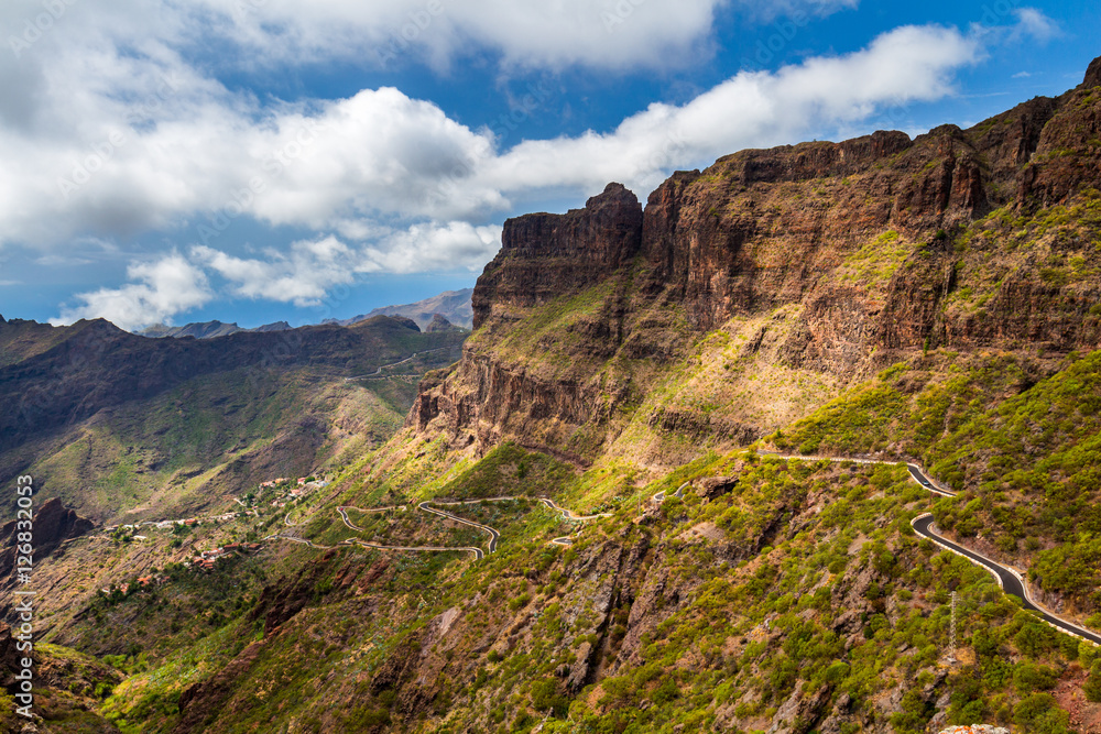 Curvy Roads leading to Masca - Tenerife, Canary Islands, Spain